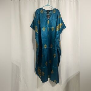 Goddess by Winlar Long Caftan coverup one size fits most NWT